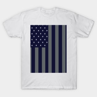 American Flag Blue Design T-Shirt